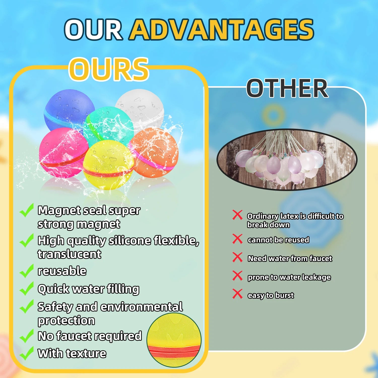 Reusable Water Balloons for Outdoor Activities